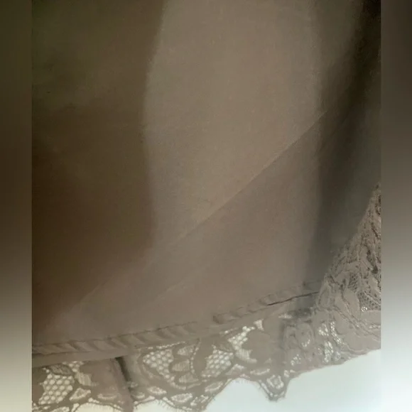 Red Valentino Mocha Silk Lace Dress w/Bow, Size 48 Euro - Picture 6 of 10